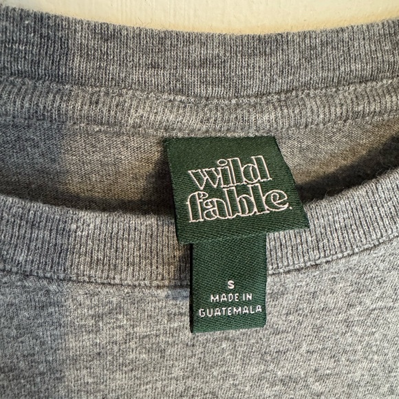 Wild Fable Heather Gray Long Sleeve T-Shirt - Picture 2 of 3